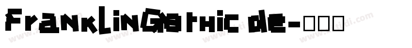 FranklinGothic de字体转换